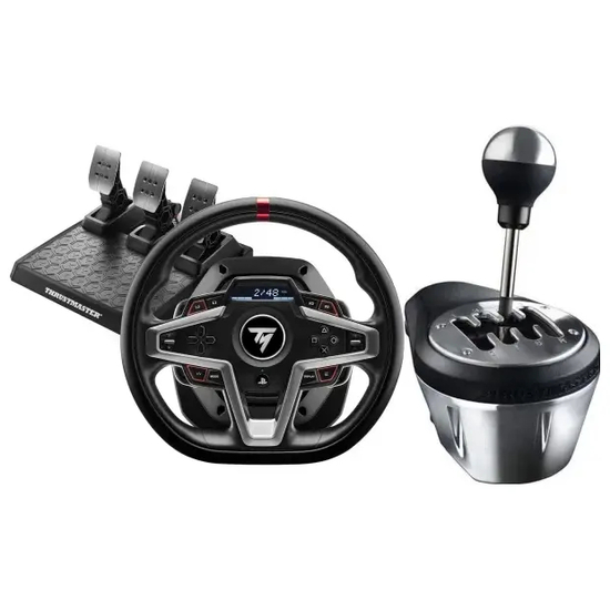 Thrustmaster T248 pedalsæt og Rat + TH8A gearskift til PC og Microsoft Xbox One, Series S og Series X