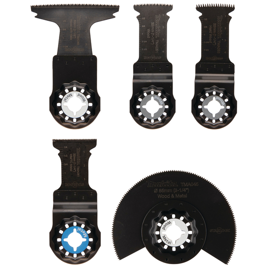 Makita Universalaus švytuoklinio įrankio ašmenų rinkinys Plunge STARLOCK griebtuvui, 5 vnt. E-24935