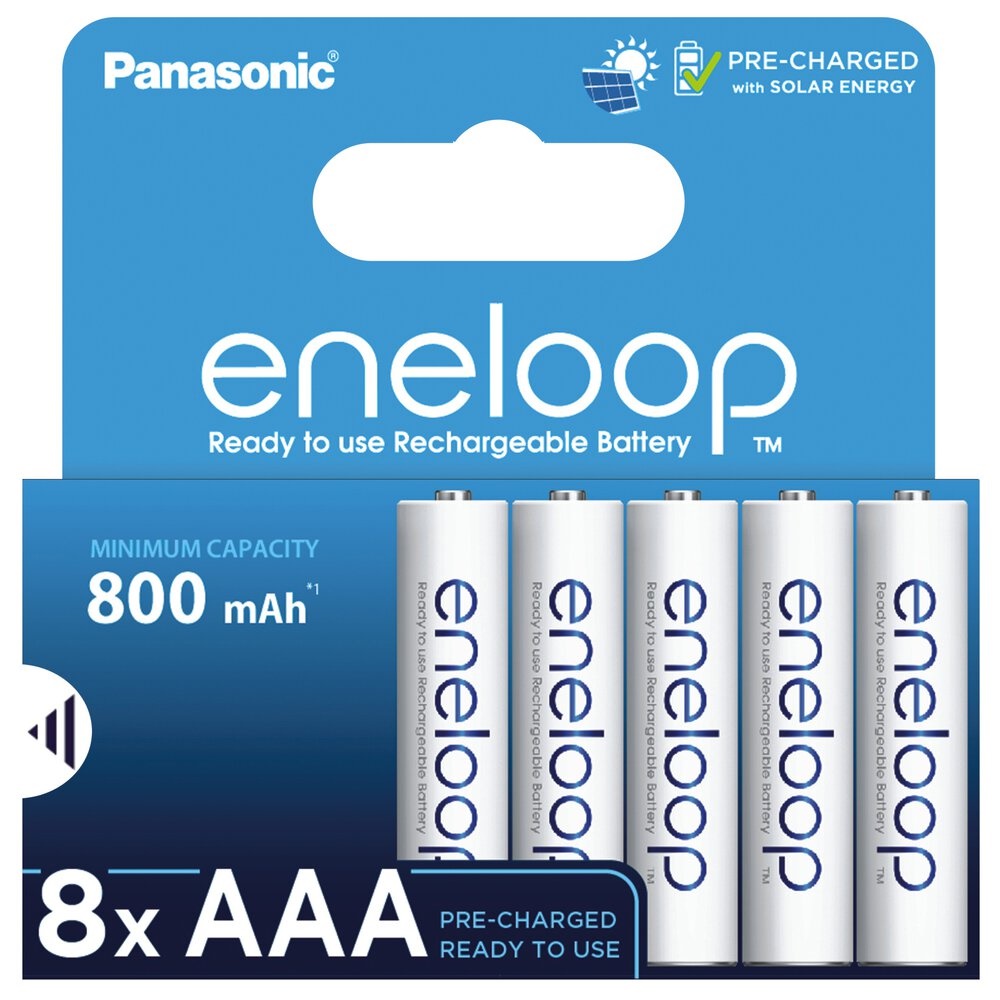 Panasonic eneloop BK-4MCDE/8BE - Batteri 8 x AAA - NiMH - (genopladelige) - 800 mAh
