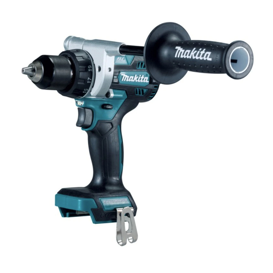 Makita DDF492Z, Pistolgreb boremaskine, Nøglefri, Børstefri, Boremaskine, Blå, Sort, 1,3 cm