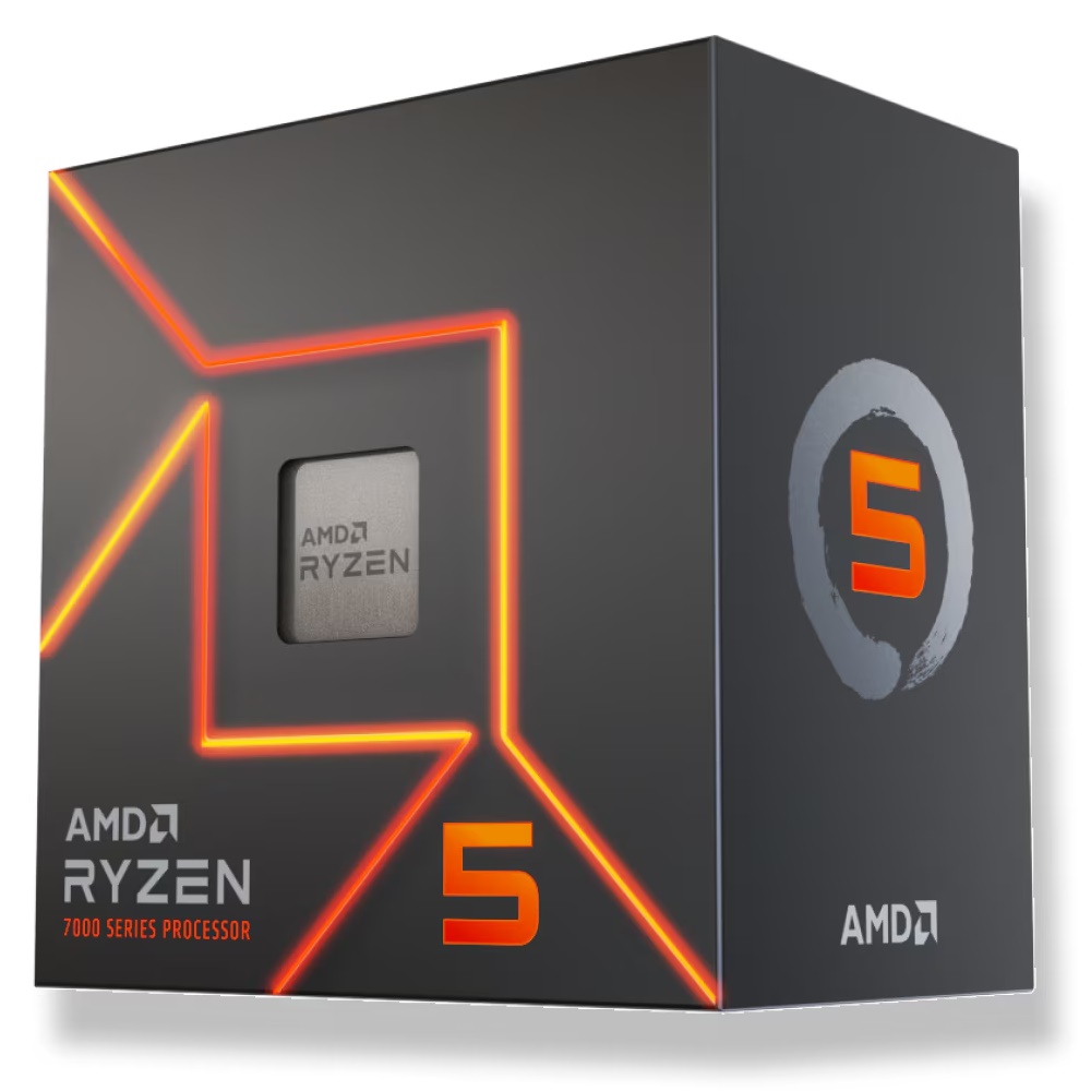 AMD Ryzen 5 7400 Wraith Stealth CPU - 6 kerner - 3.3 GHz - AMD AM5 - AMD Boxed (med køler)