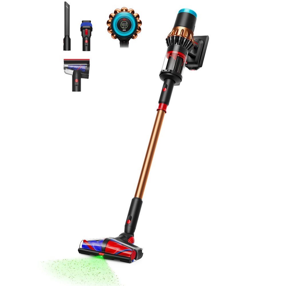 Dyson V16 Piston Animal - Støvsuger - pind/håndholdt (2-i-1) - uden pose - 900 W - ledningsfri - matte black/copper - 1 batteri
