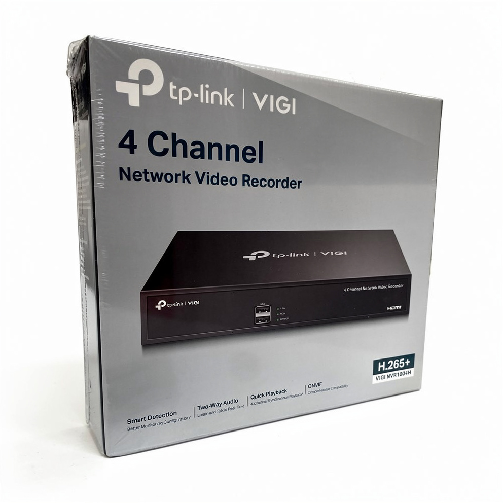 TP-LINK | netværksvideooptager | VIGI NVR1004H | 1 | 4 kanaler