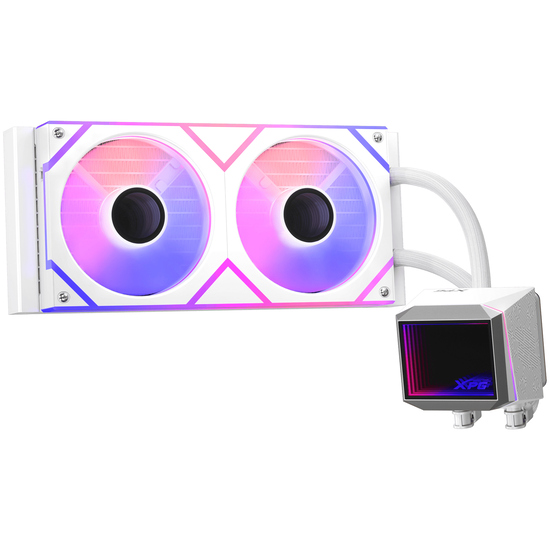 WAK XPG LEVANTE II 240 (2*120mm ARGB Fan) weiß retail