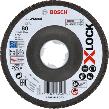 Bosch X-LOCK X571 BEST FOR METAL Grinding disc