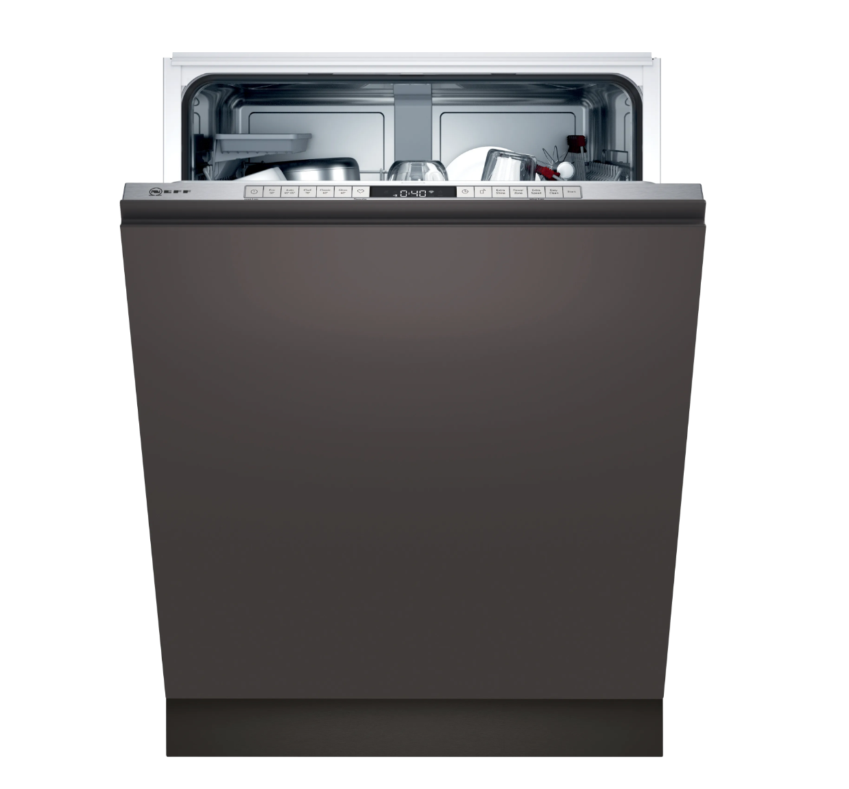 Neff S255YAX01E Opvaskemaskine Klasse B Til indbygning 43dB Sølv