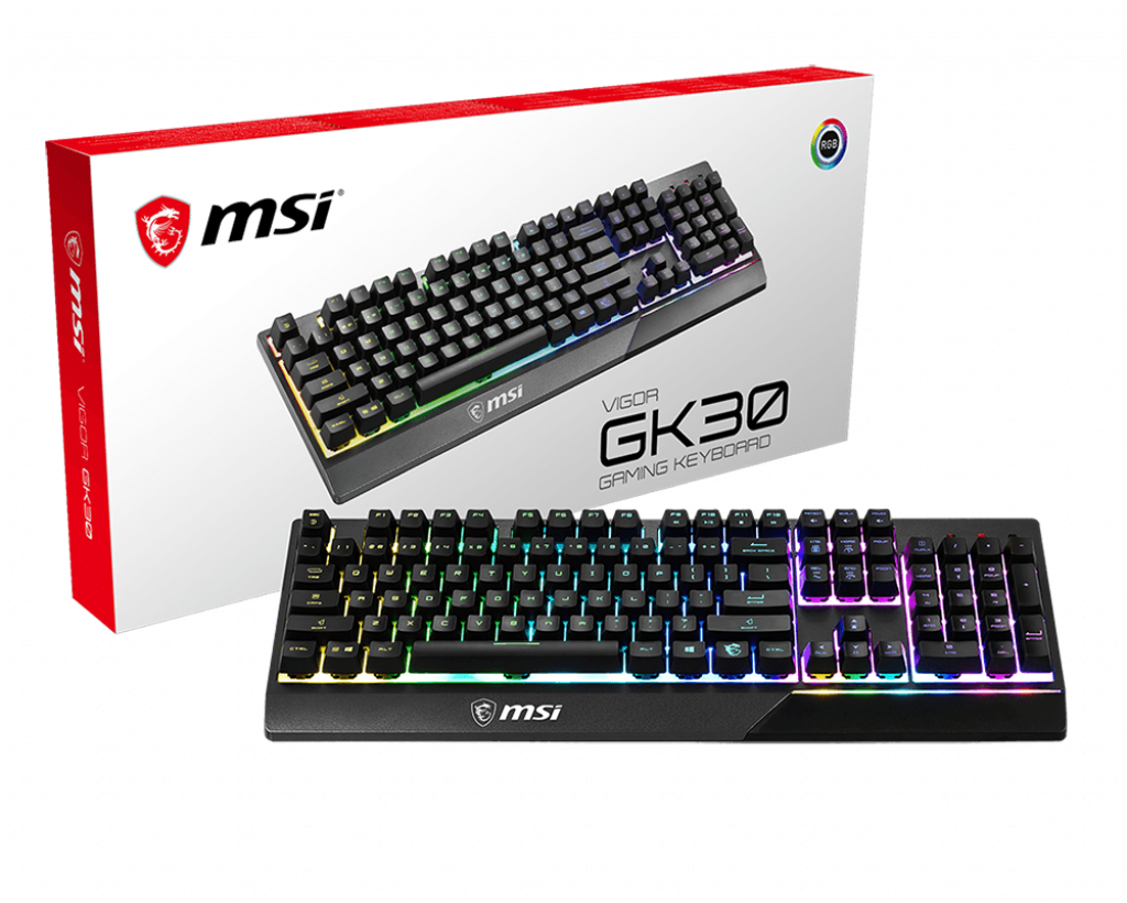MSI Vigor GK30 Tastatur Mekanisk RGB Kablet US International