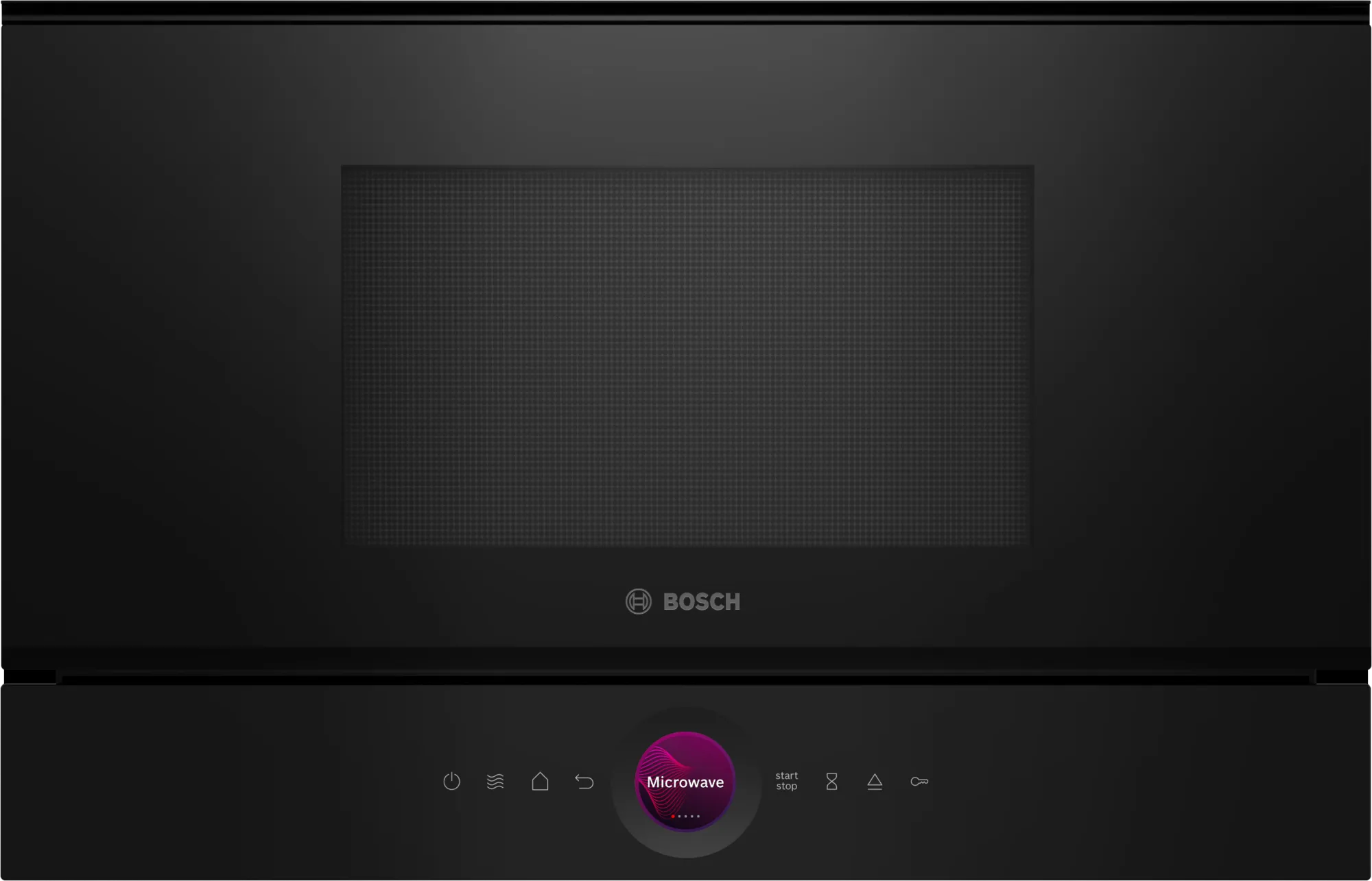 Bosch Serie 8 BER7321B1, Indbygget, Solo mikroovn, 21 L, 900 W, Berøring, Sort