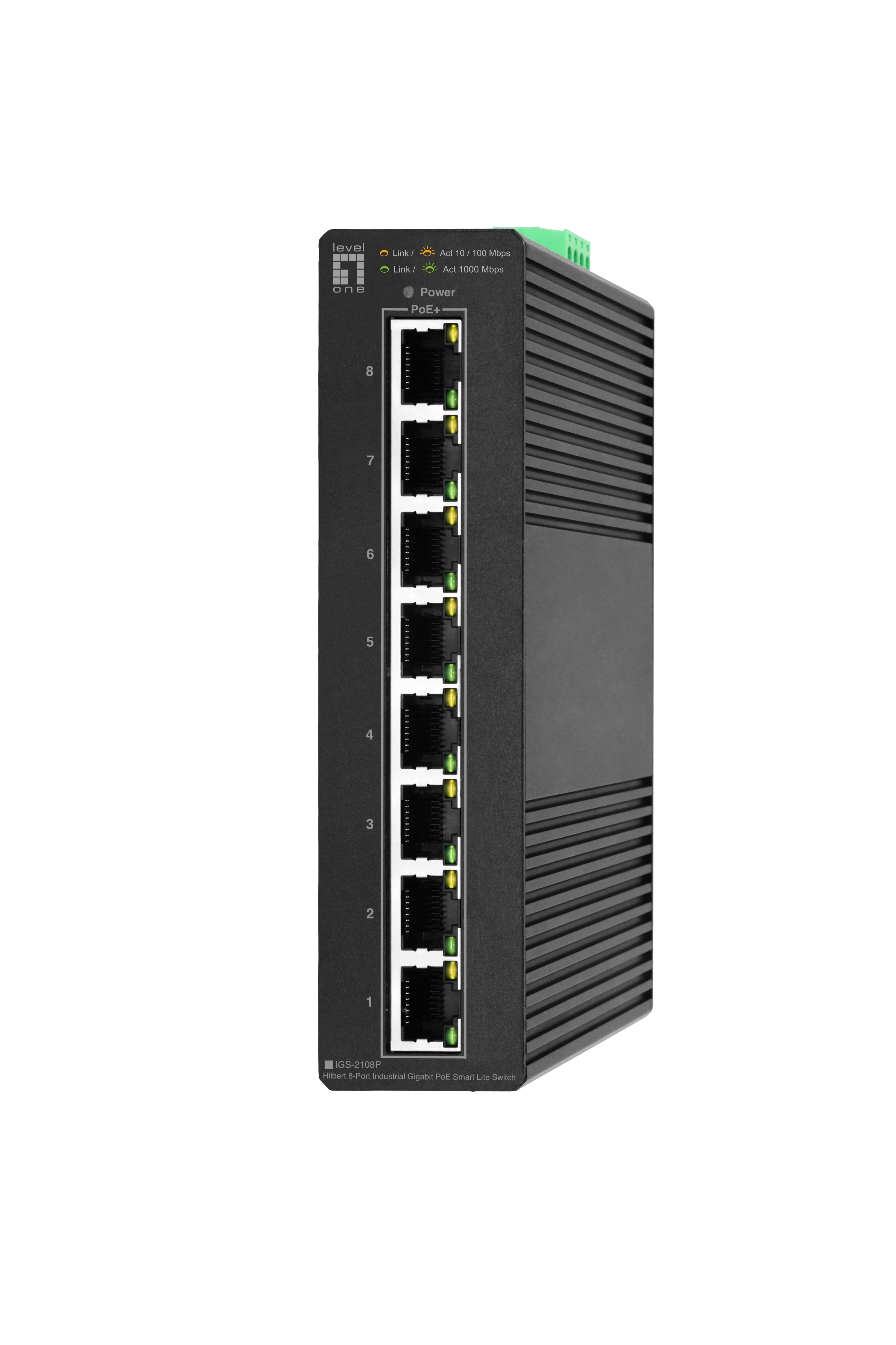 LevelOne IGS-2108P Switch 8-porte Gigabit Ethernet