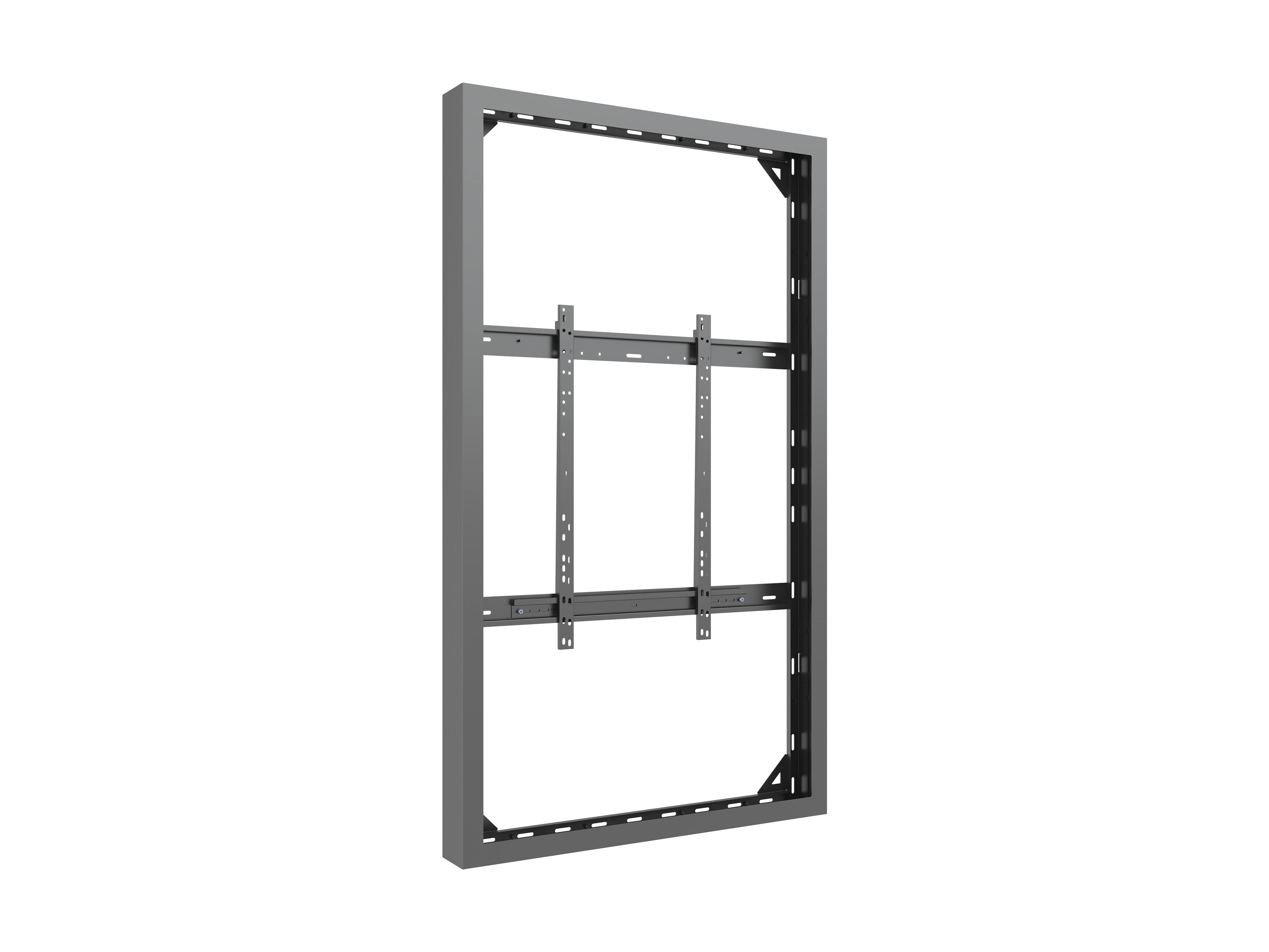 Multibrackets M Pro Series enclosure - Large - for LCD display - high brightness - black RAL 9005 - Maks 50 kg - Maks størrelse 75"