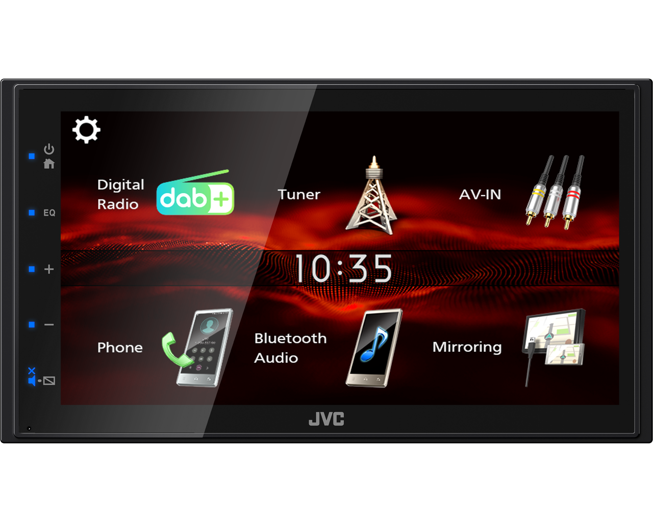 JVC KW-M180DBT bil media receiver Sort 180 W Bluetooth billede