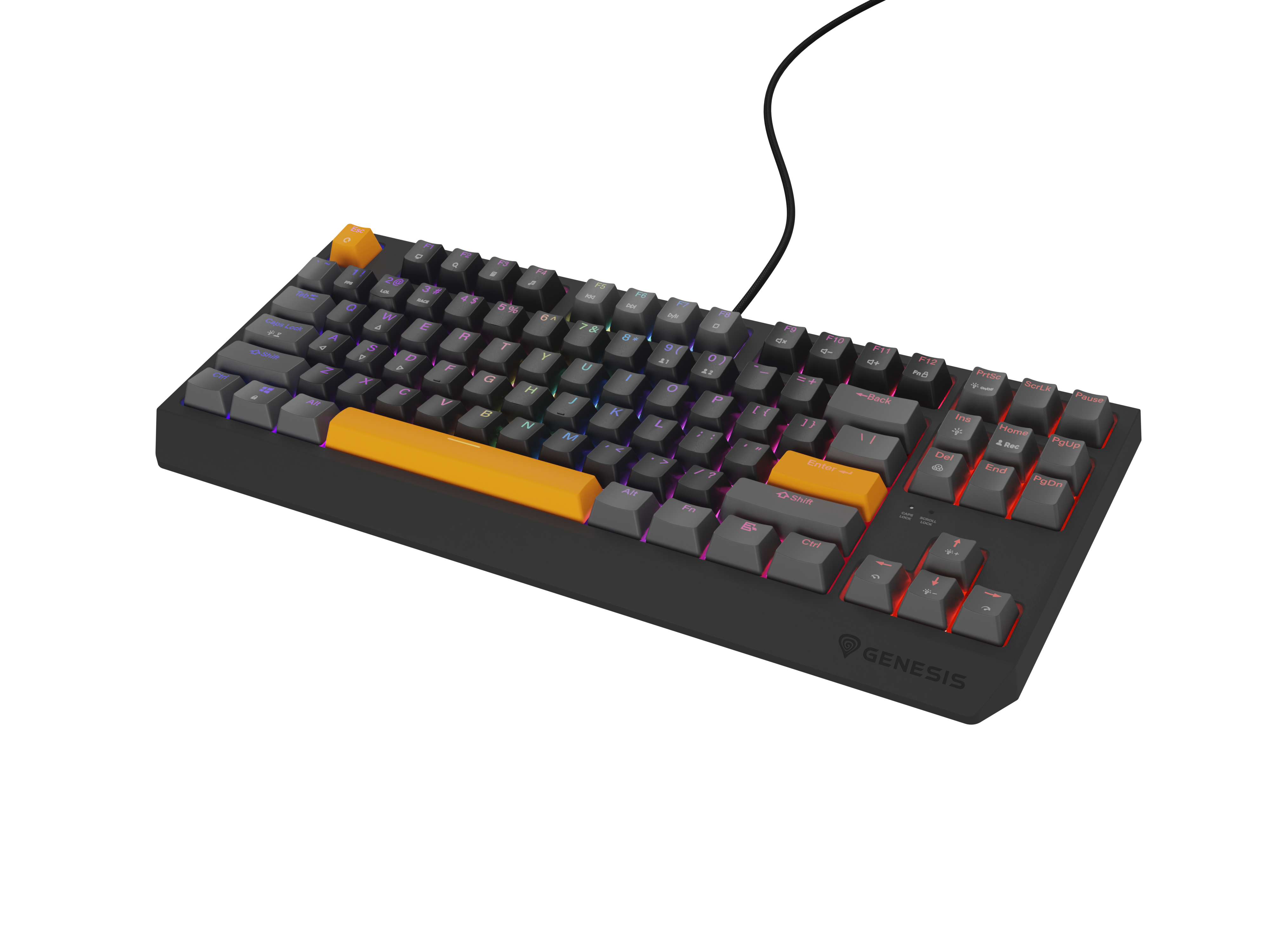 GENESIS Thor 230 TKL Tastatur Mekanisk RGB Kabel & trådløs