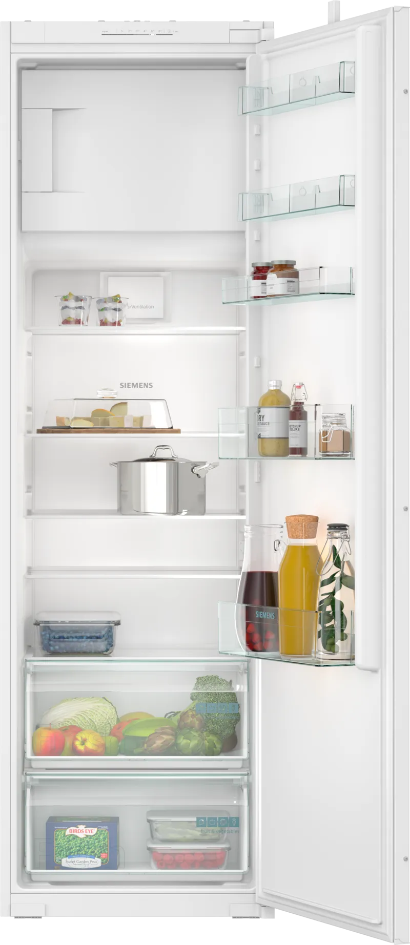 Siemens iQ100 KI82LNSE0 kombi-køleskab Indbygget 280 L Hvid