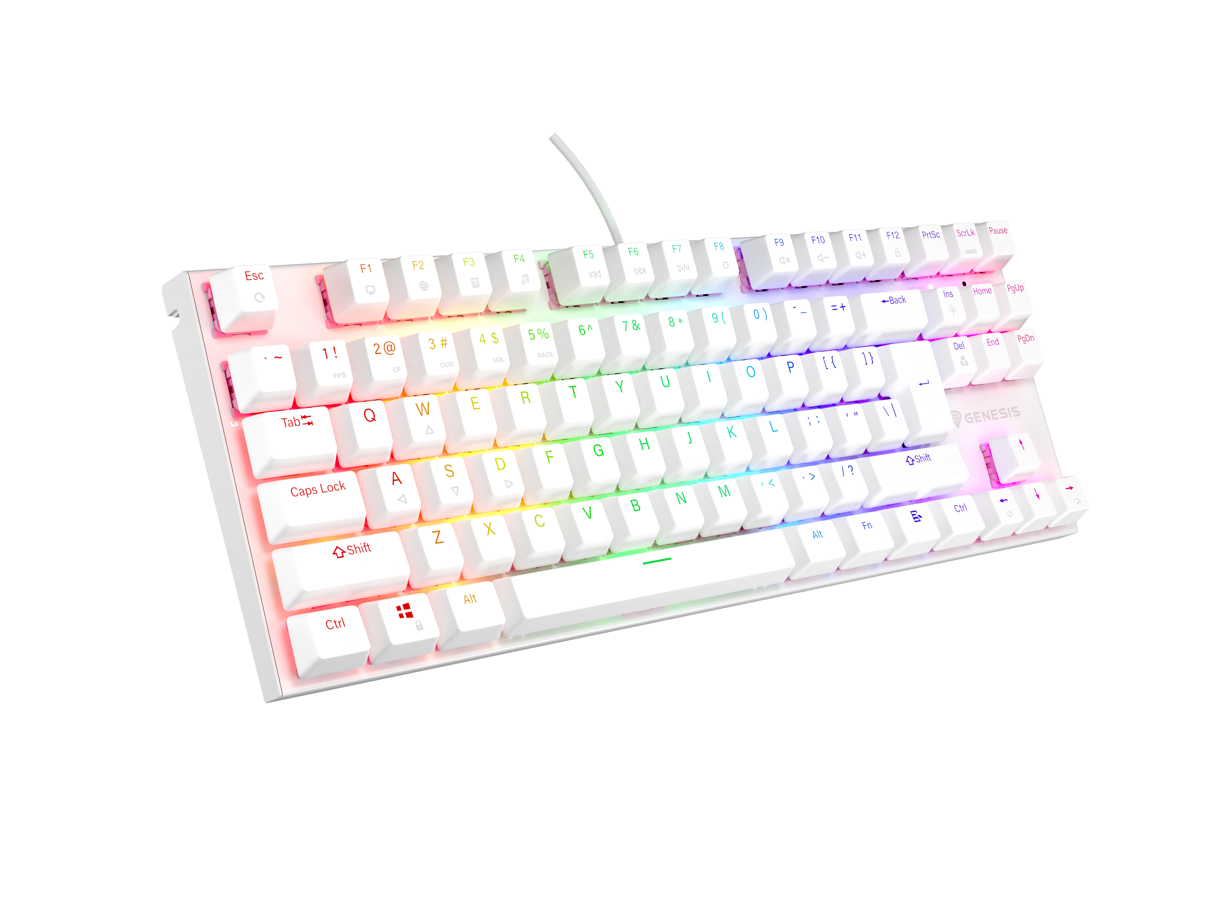 GENESIS Thor 303 TKL Tastatur Mekanisk RGB Kablet US International