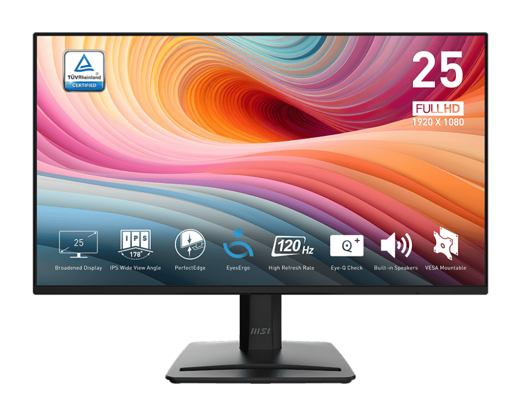 MSI Pro MP252 E2 computerskærm 62,2 cm (24.5") 1920 x 1080 pixel Fuld HD LED Sort