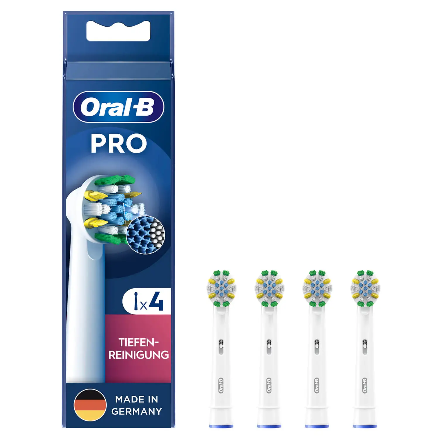 Oral-B Deep Cleaning 4 stk Hvid