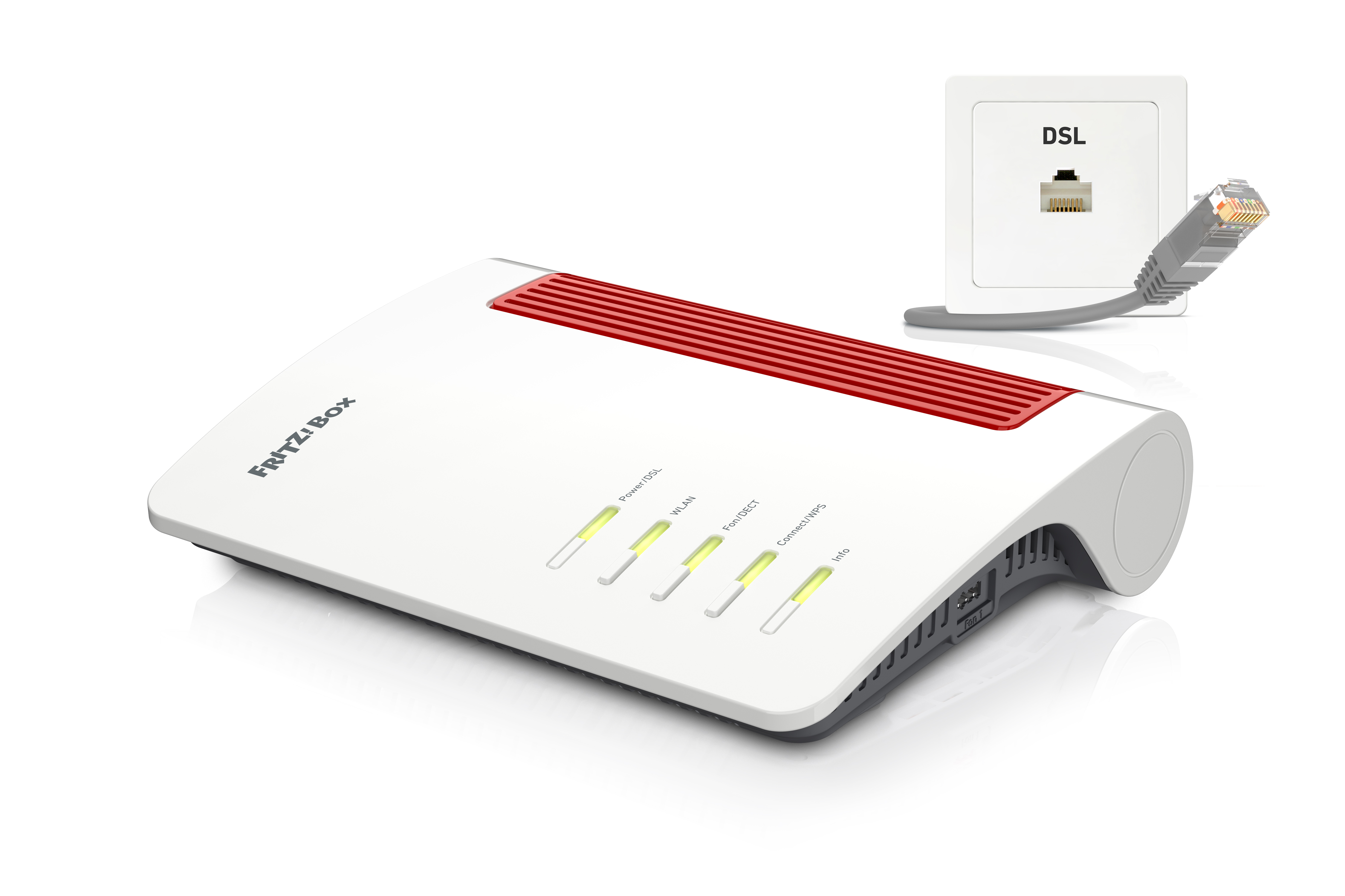 FRITZ!Box 7690 International trådløs router 2.5 Gigabit Ethernet Dual-band (2,4 GHz / 5 GHz) Hvid