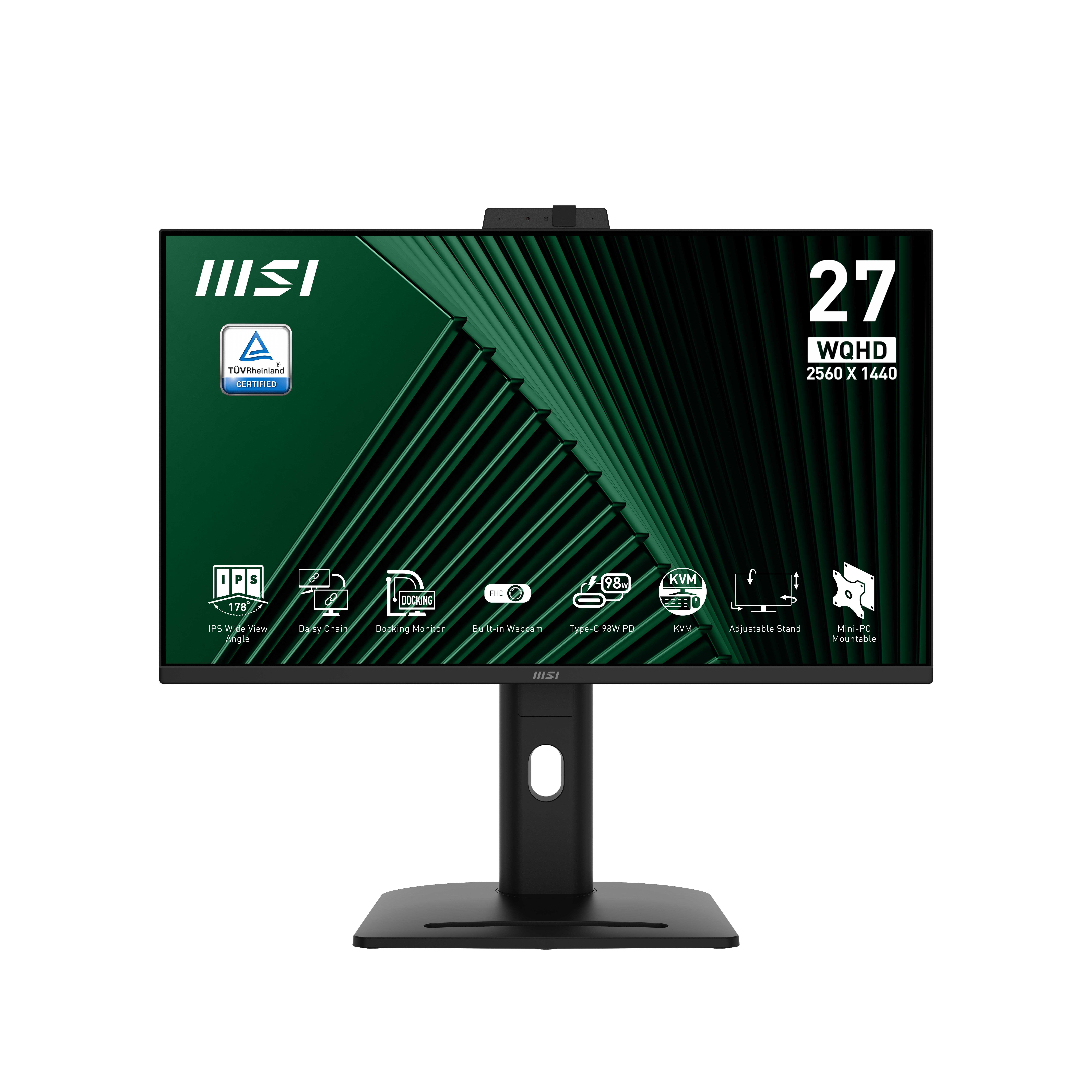 MSI PRO MP275QPDG 27' IPS 2560 x 1440 (2K) DisplayPort HDMI 100 Hz