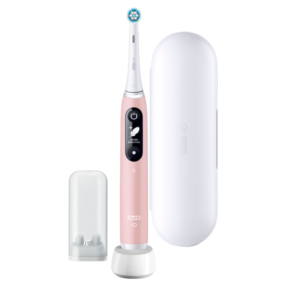 Oral-B Toothbrush + Travel Case iO6 Rechargeable For adults Number of brush heads included 1 Number of teeth brushing mode
