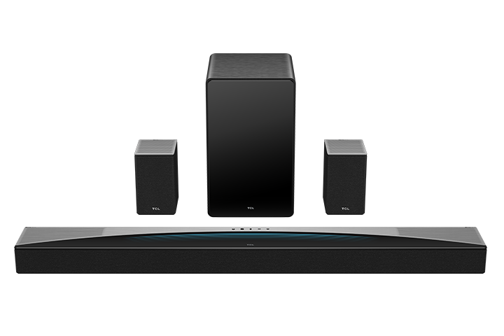 TCL Q Q85H, 7.1.4 kanaler, 510 W, DTS-HD Master Audio, DTS:X, Dolby Atmos, Dolby Audio, Dolby Digital, Dolby Digital Plus, Dolby..., Bass, Spil, Film, Musik, Nat, Sport, Standard, Treble, Stemme, 860 W, 48 kHz