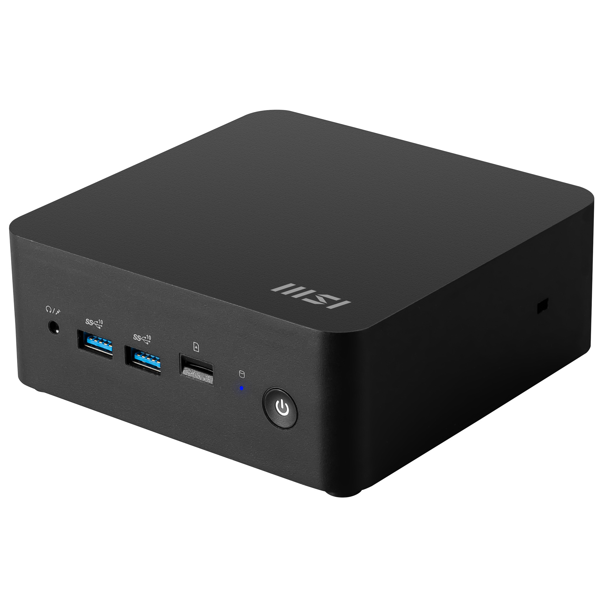 MSI Cubi NUC 1MG 001EU - Mini PC Core 7 150U / op til 5.4 GHz - RAM 16 GB - SSD 1 TB - NVMe - Intel Graphics - IEEE 802.11ax (Wi-Fi 6E), Bluetooth 5.3, Gigabit Ethernet, 2.5 Gigabit Ethernet - Win 11 Pro - skærm: ingen - sort