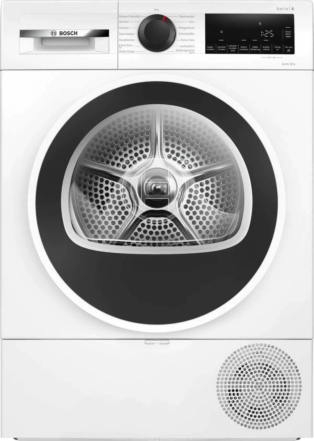 Bosch Serie 6 WQG241001 tørretumbler Fritstående Front-læsning 9 kg Hvid