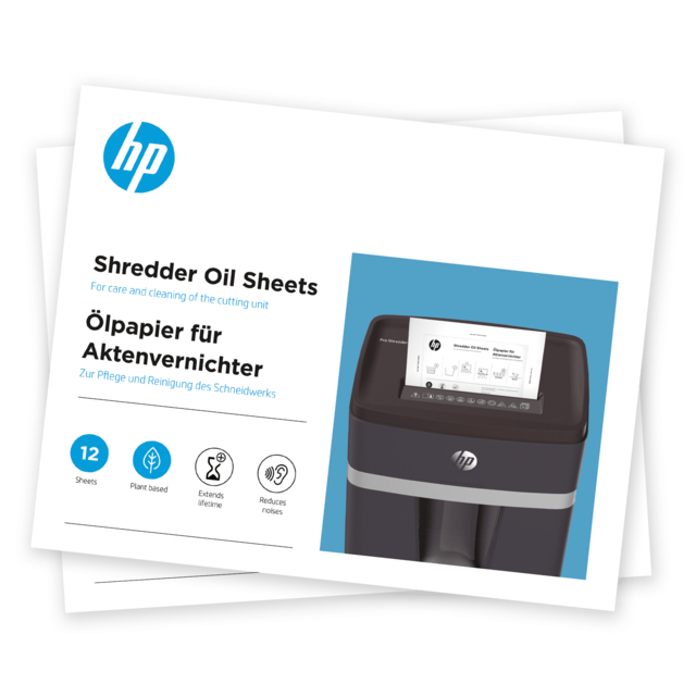 HP Aktenvernichter Öl-Blätter