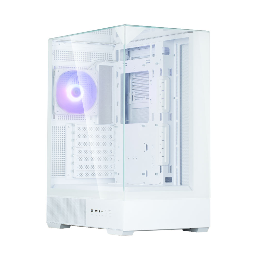 Zalman P40 Prism táp nélküli ablakos Mid Tower számítógépház fehér