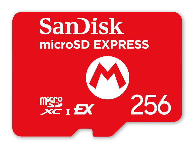 Nintendo Switch 2 Micro SD SANDISC 256 GB SD Kort - GEEKD.dk