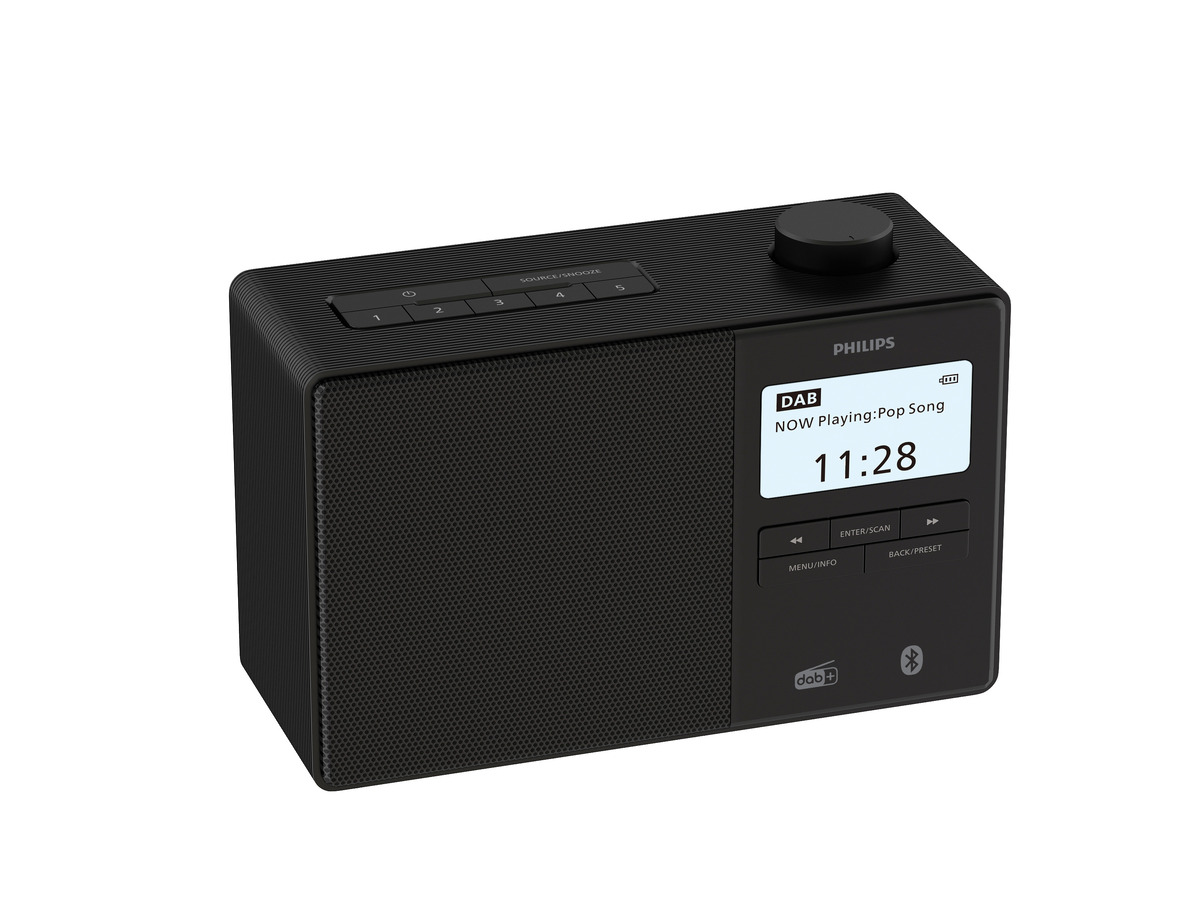 Philips TAR5600/00 radio Ur Digital Sort billede