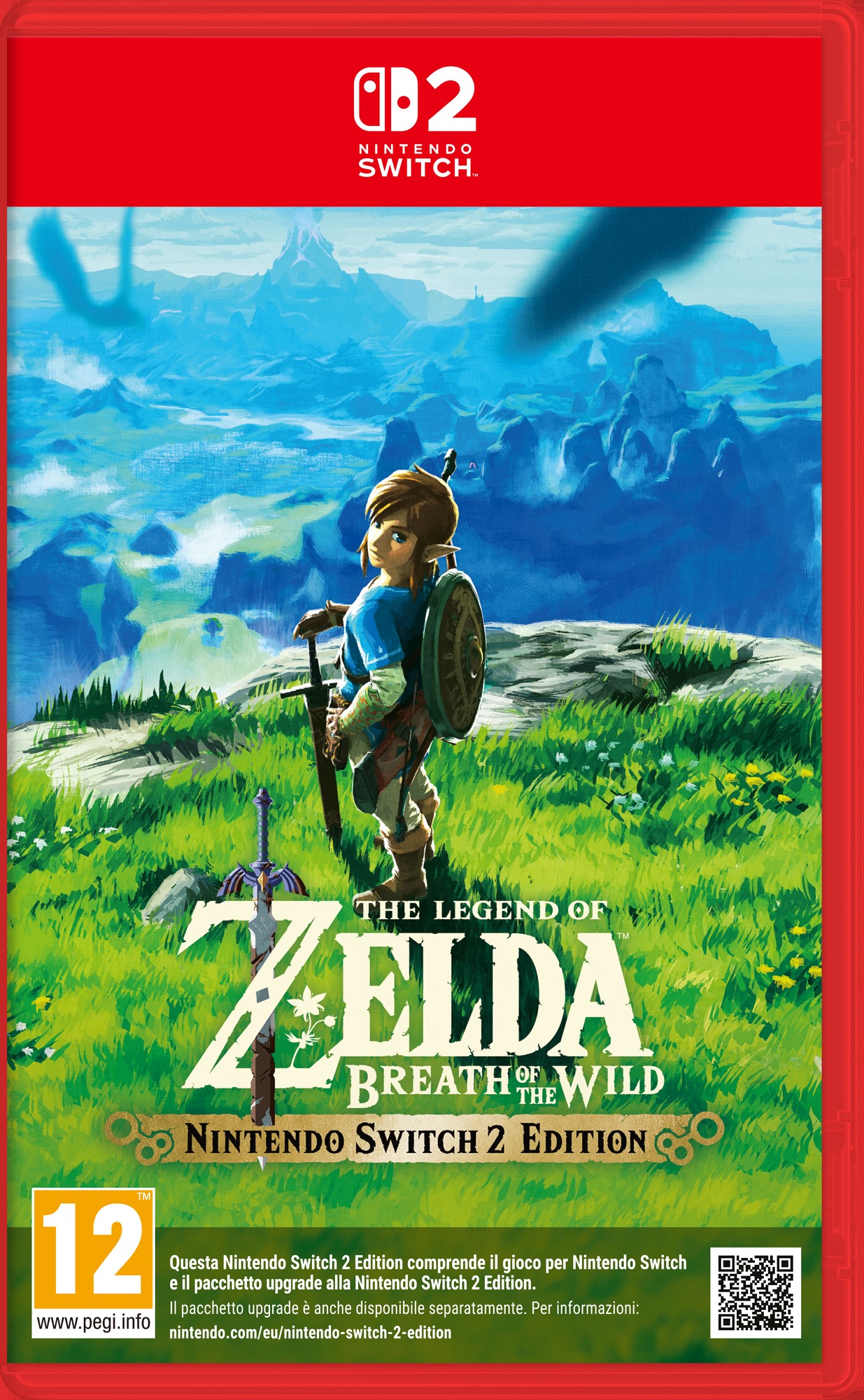Nintendo The Legend Of Zelda: Breath Of The Wild - Switch 2 Edition Tysk, Hollandsk, Engelsk, Spansk, Fransk, Italiensk, Japansk, Koreansk, Russisk