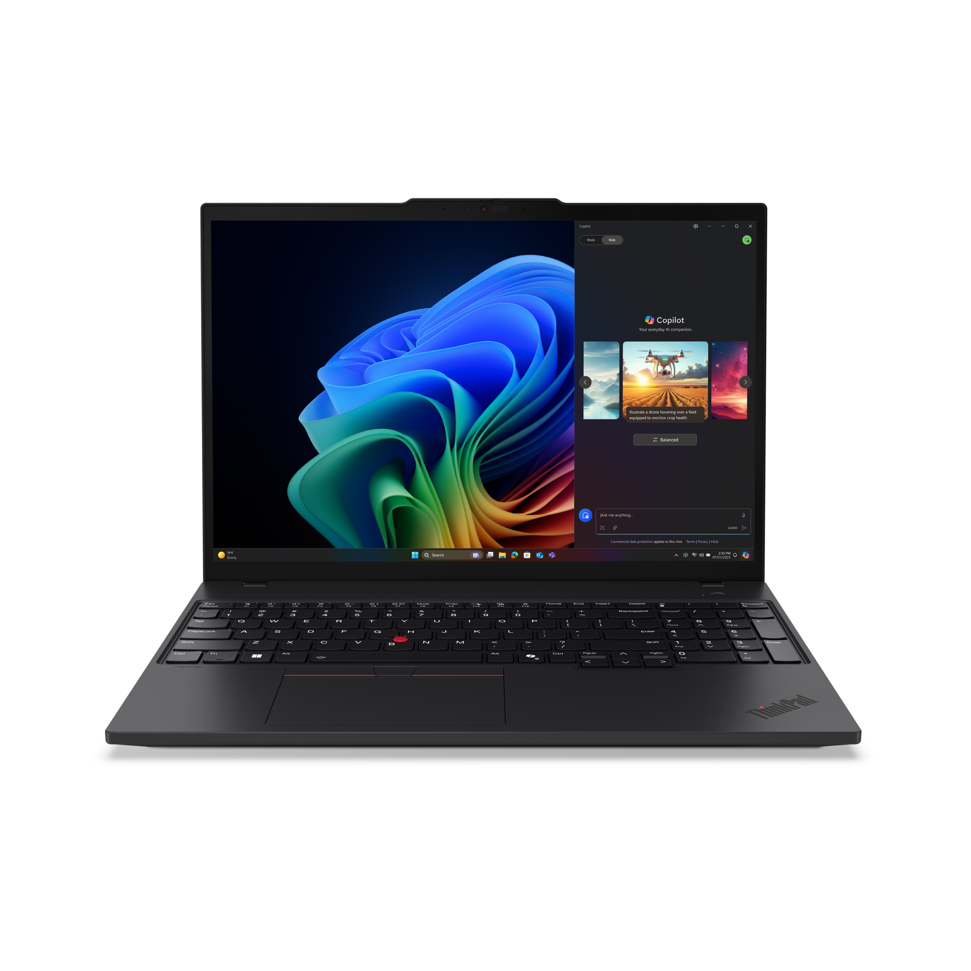 Lenovo ThinkPad T16 Gen 4 (AMD) Copilot+ PC 16" 1920 x 1200 (WUXGA) 350 64 GB 1TB AMD Radeon 860M Windows 11 Pro