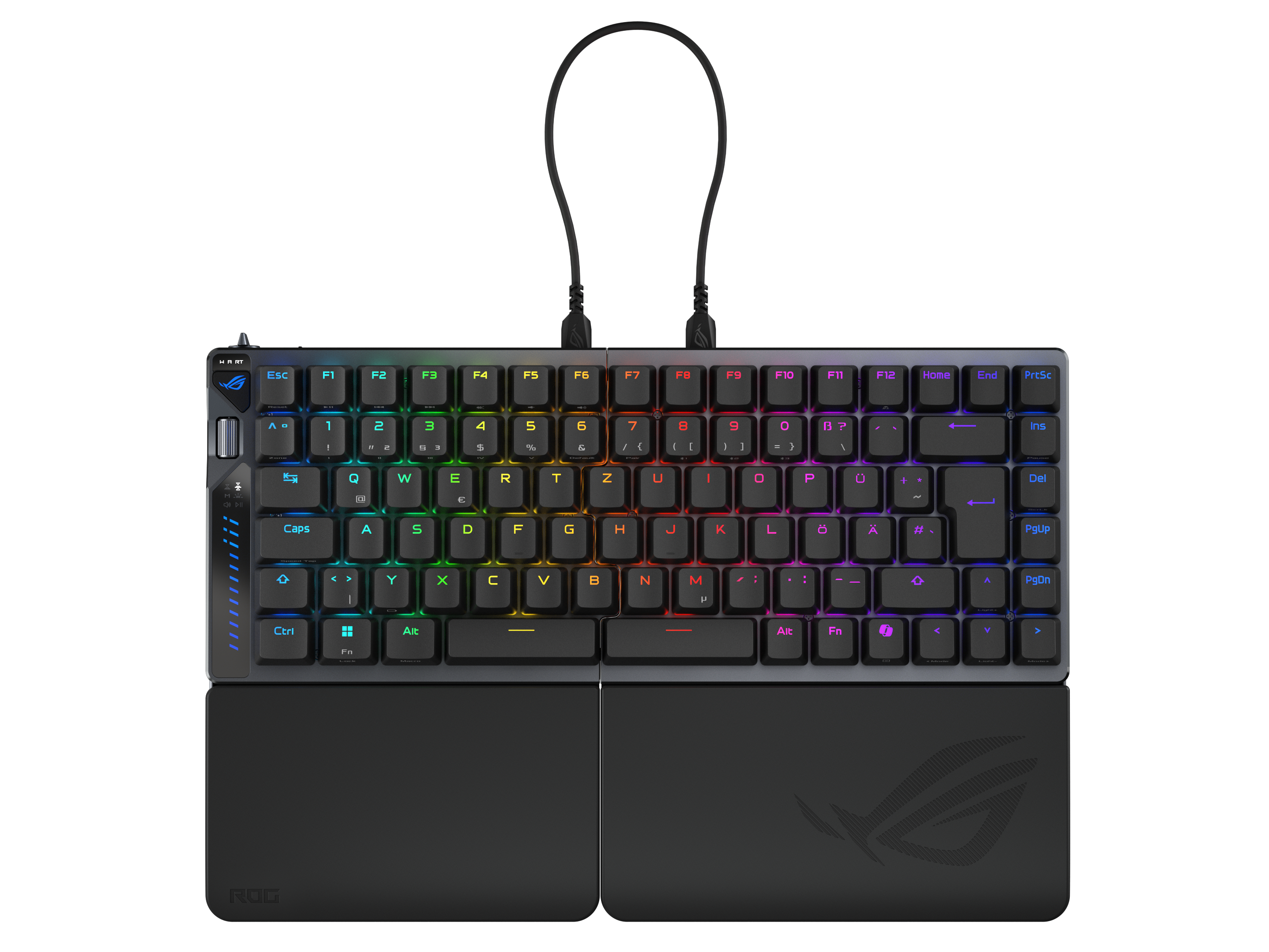 ASUS ROG Falcata Tastatur Magnetic-mechanical key switch RGB Kabel & trådløs Tysk