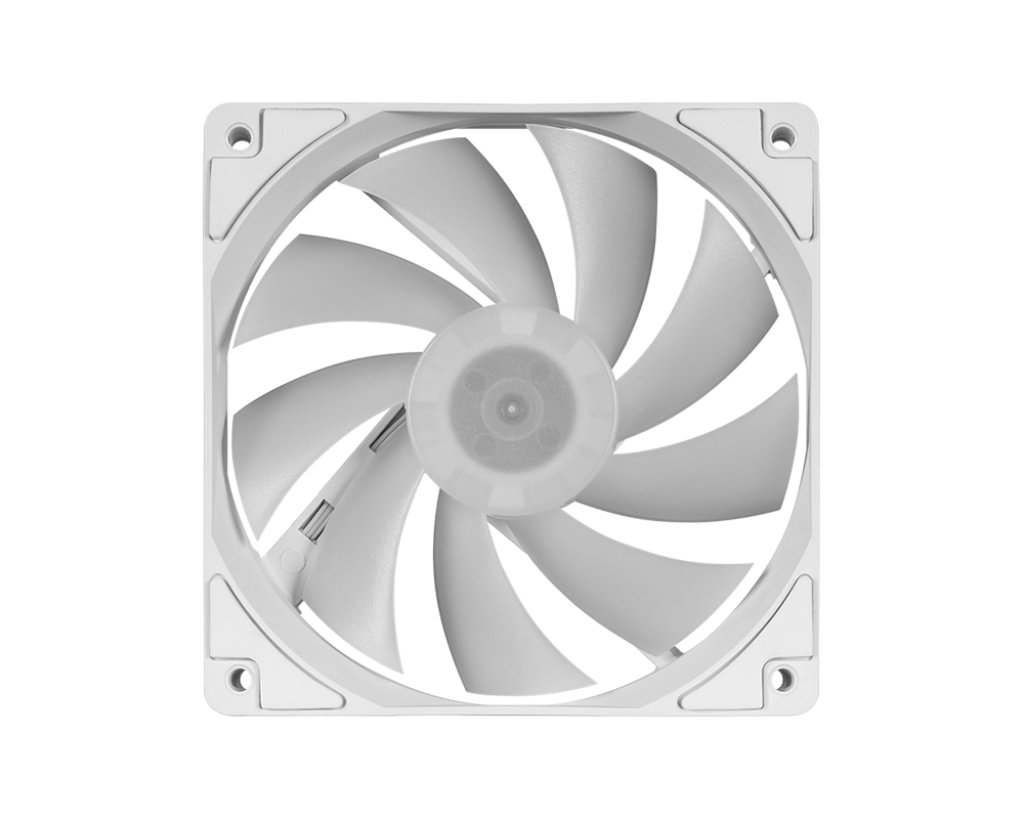 MSI MAG F120 ARGB WHITE x1 Kabinetblæser 1-pack Hvid 120 mm