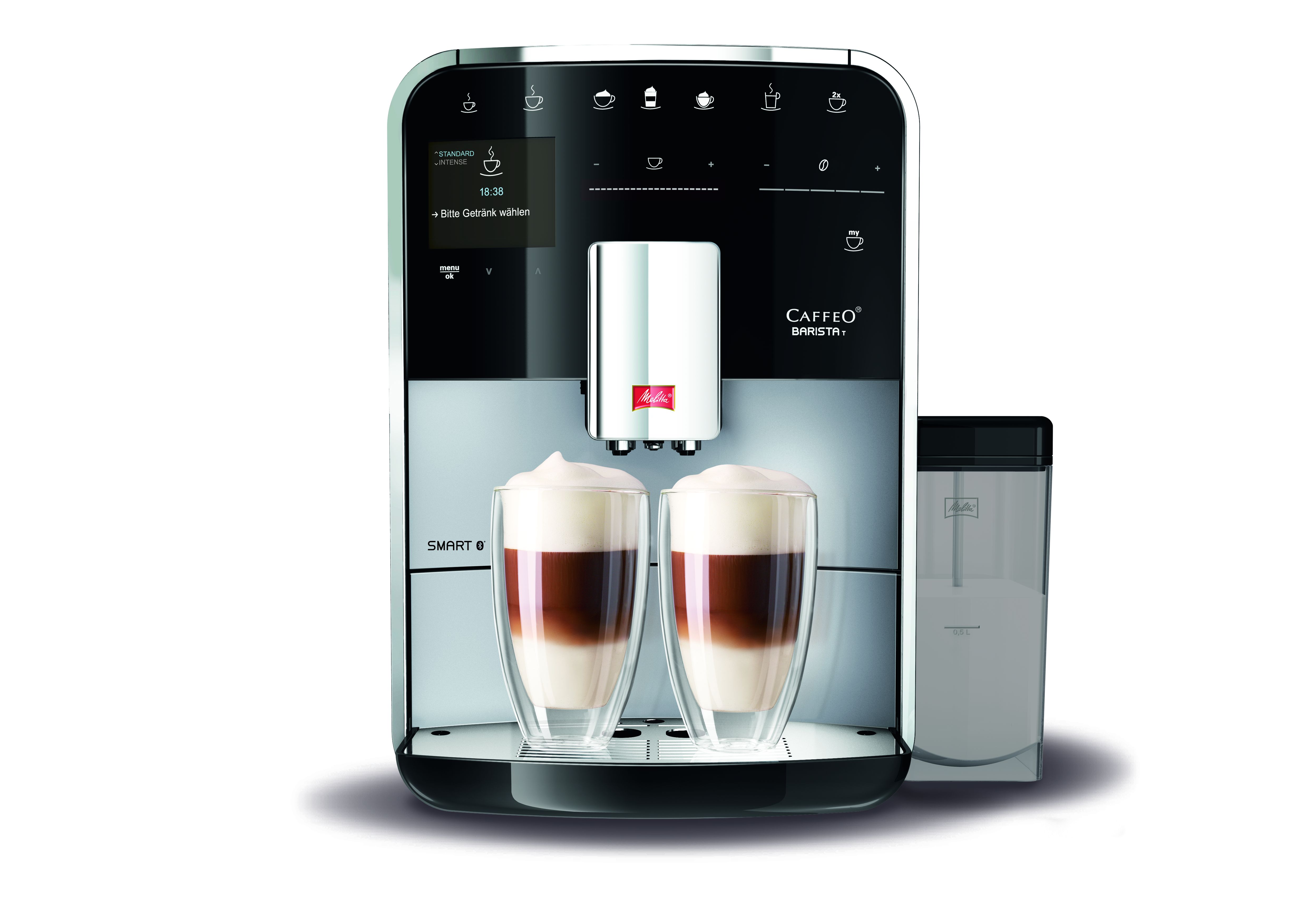 Melitta Barista Smart T Fuldautomatisk kaffemaskine 1,8L Sølv