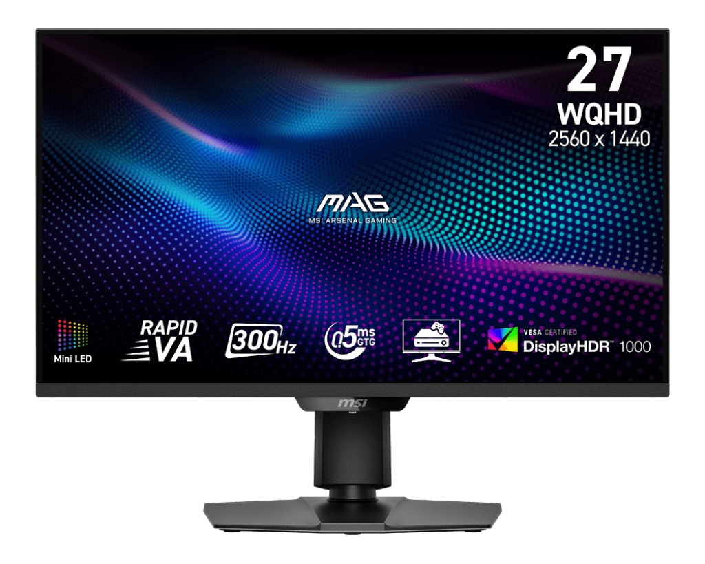 MSI MAG 274QPFDE X30MV computerskærm 68,6 cm (27") 2560 x 1440 pixel Wide Quad HD LCD Sort
