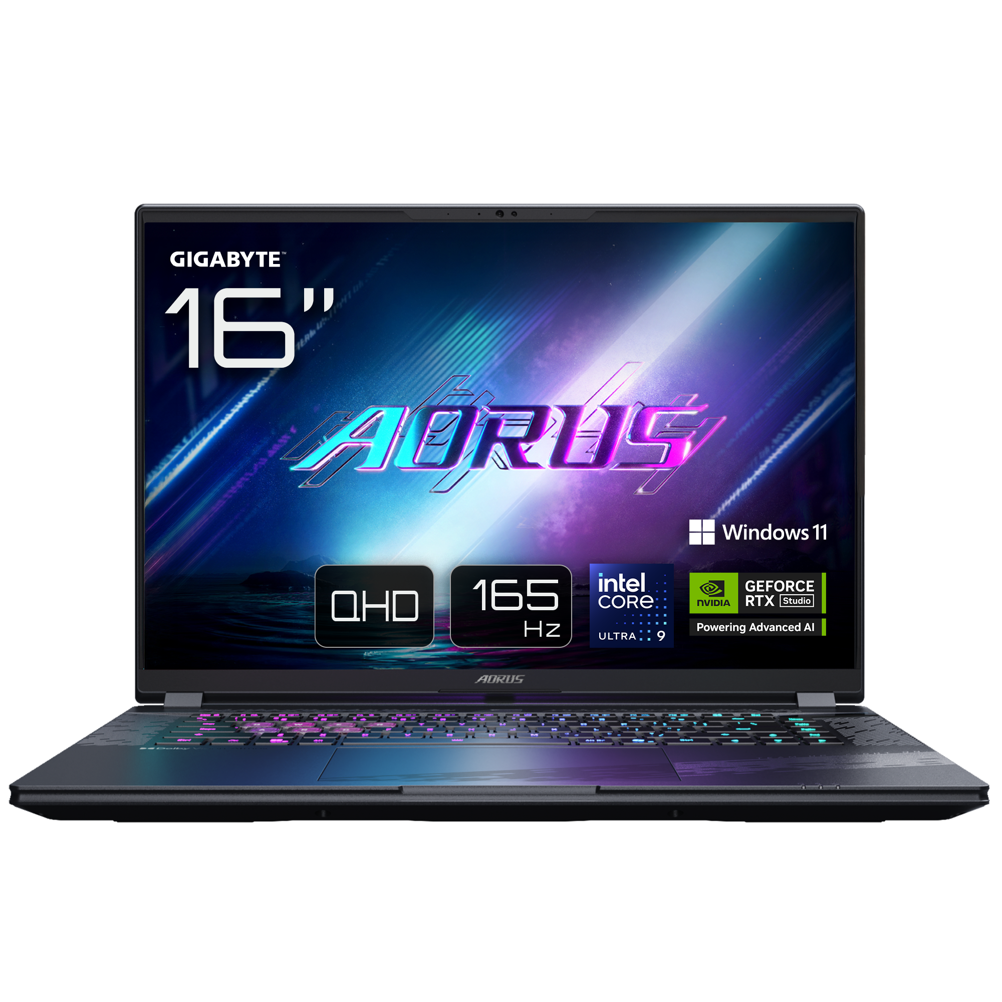 GIGABYTE AORUS ELITE 16 BWHC3DEC65SP laptop Intel Core Ultra 9 275HX 40,6 cm (16") WQXGA 32 GB DDR5-SDRAM 2 TB SSD NVIDIA GeForce RTX 5070 Wi-Fi 7
