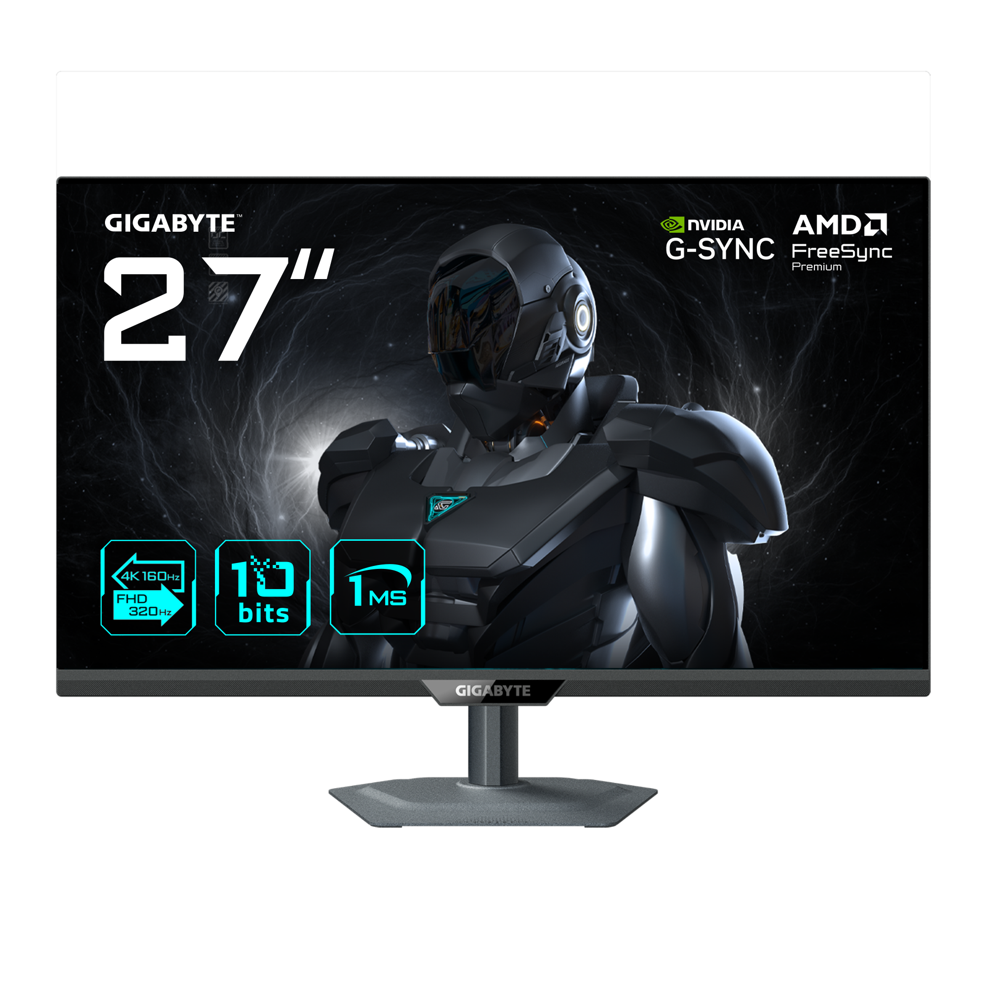 GIGABYTE G27UP computerskærm 68,6 cm (27") 3840 x 2160 pixel 4K Ultra HD LED Sort billede