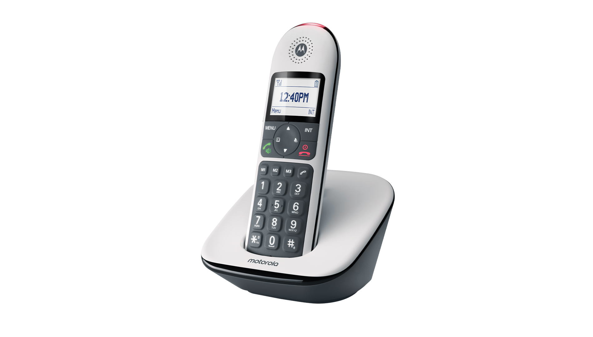 Motorola trådløs telefon - sort/hvid