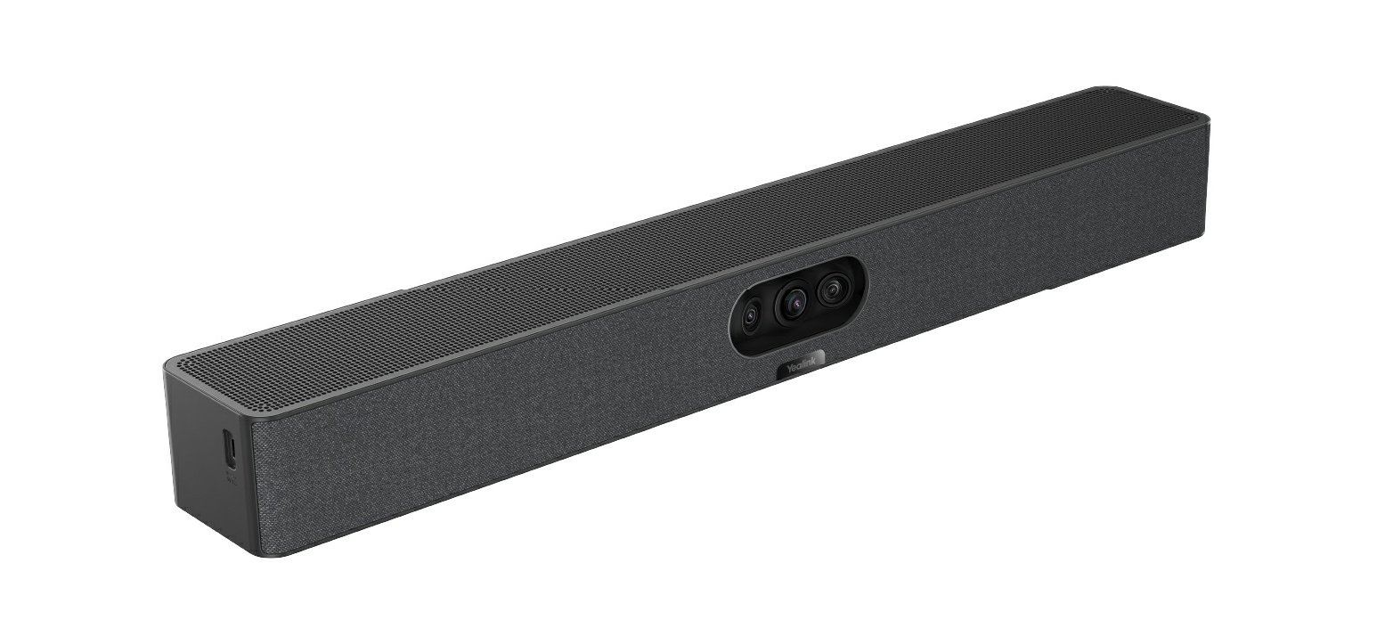 Yealink MeetingBar A25 Video Bar and VCR11 Remote Control Bundle Sort 3840 x 2160 pixel 30 fps billede