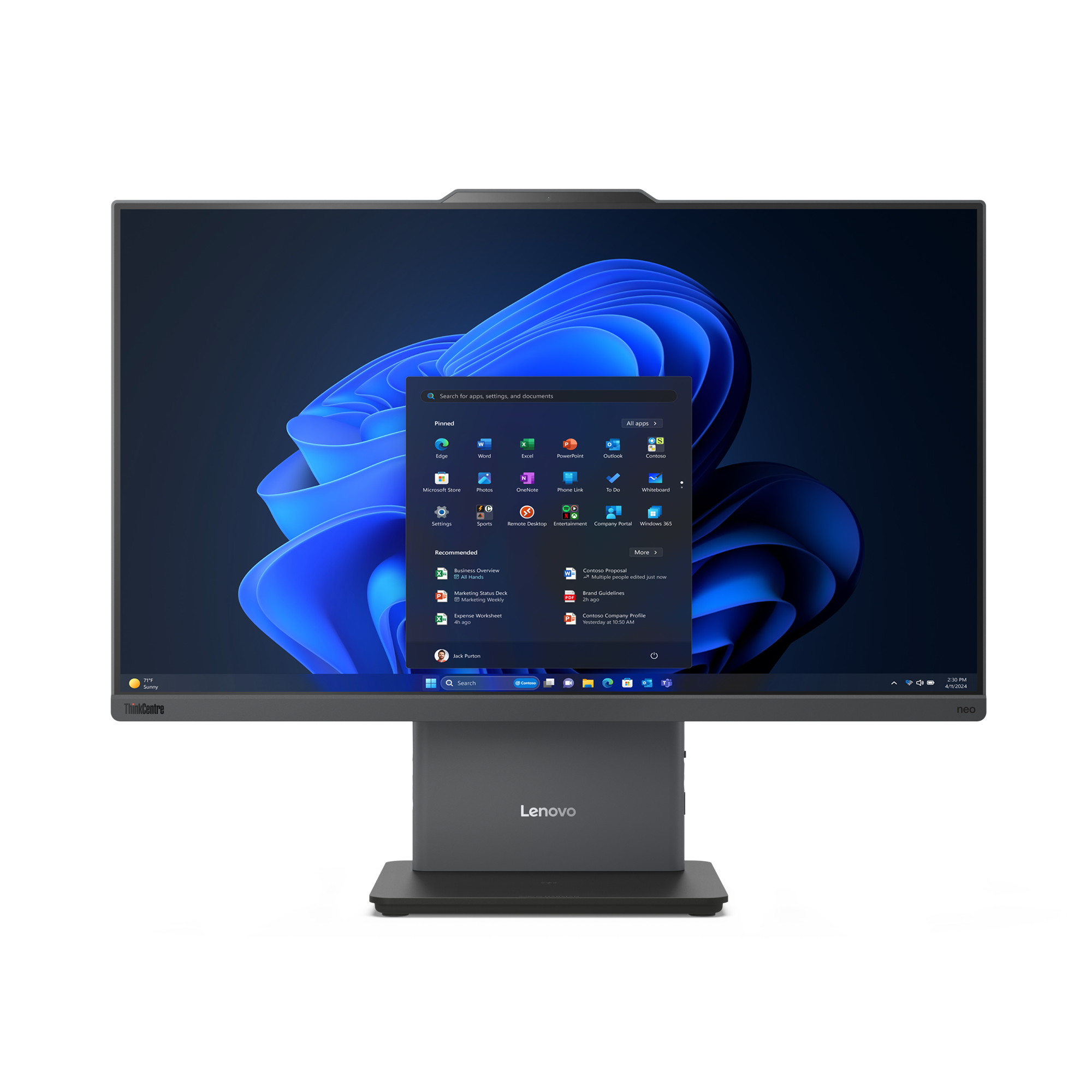 Lenovo ThinkCentre neo 50a 24 Gen 5 Intel® Core™ i5 i5-13420H 60,5 cm (23.8") 1920 x 1080 pixel All-in-One PC 16 GB DDR5-SDRAM 512 GB SSD Windows 11