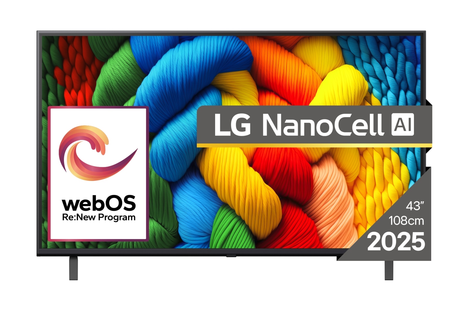 LG NanoCell 43NANO80A3B TV 109,2 cm (43") 4K Ultra HD Smart TV Wi-Fi Sort