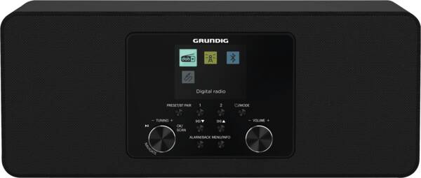 Grundig DTR 4600 2.0 DAB+ Bærbar Analog & digital Sort