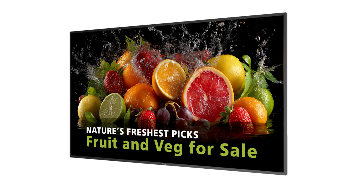 Philips 5000 series 75BDL5050D/00 skilte display 190,5 cm (75") LCD Wi-Fi 600 cd/m² Fuld HD Sort Indbygget processer Android