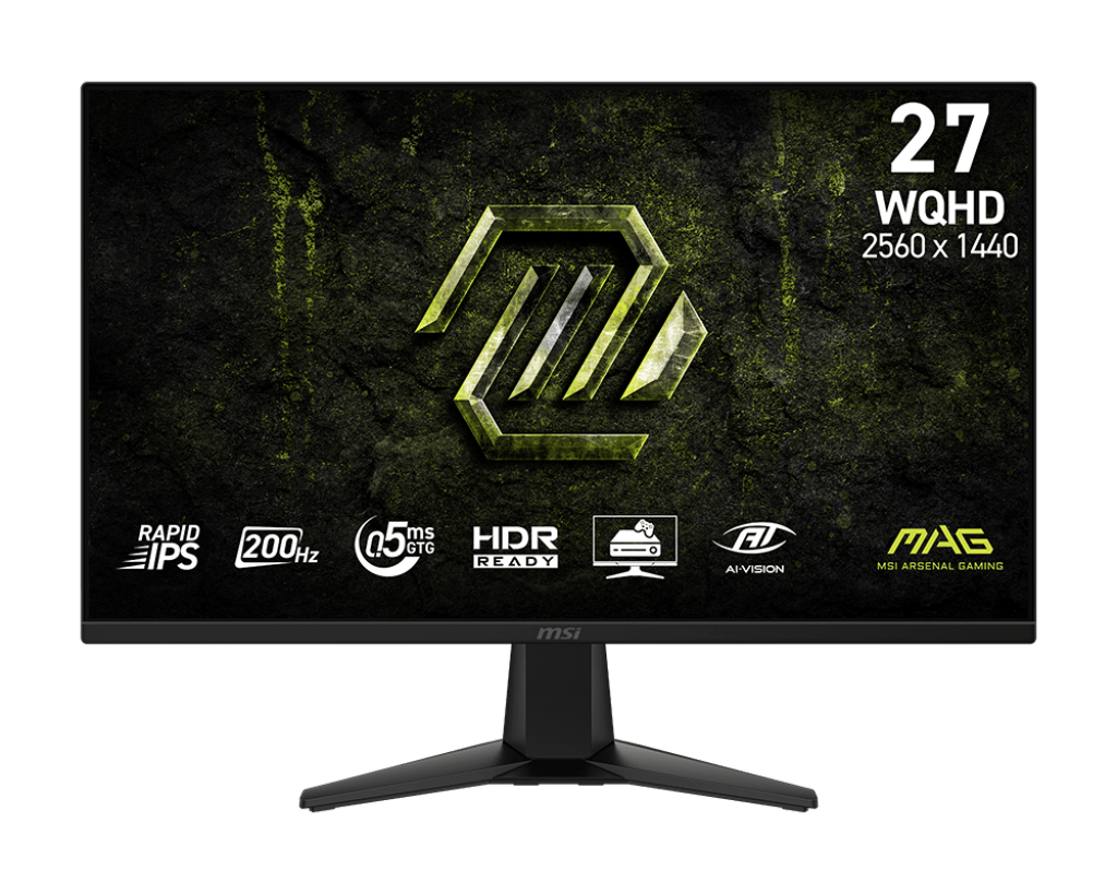 MSI MAG 275QF E20 27' Rapid IPS 2560 x 1440 (2K) HDMI DisplayPort 200 Hz