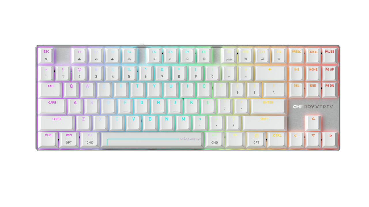 CHERRY MX 8.2 Pro TMR Wireless Tastatur Magnetic-mechanical key switch Magnetic-mechanical key switch RGB RGB Kabel & trådløs Kabel & trådløs US Int