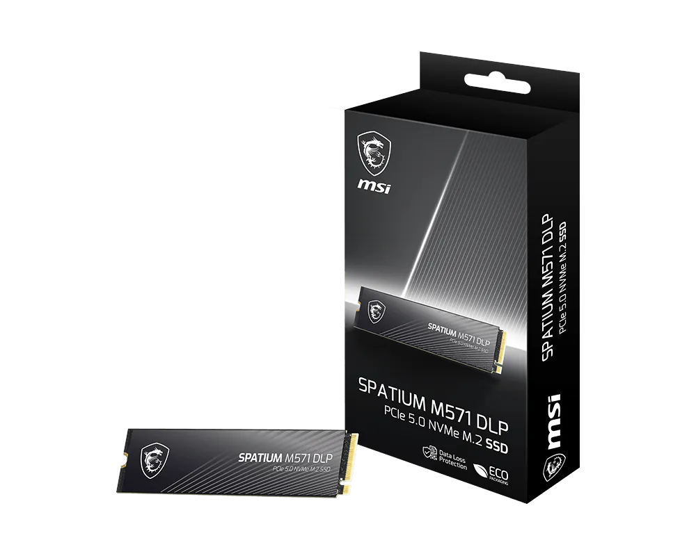 MSI SPATIUM M571 DLP PCIe 5.0 NVMe M.2 2TB PCI Express 5.0 3D NAND