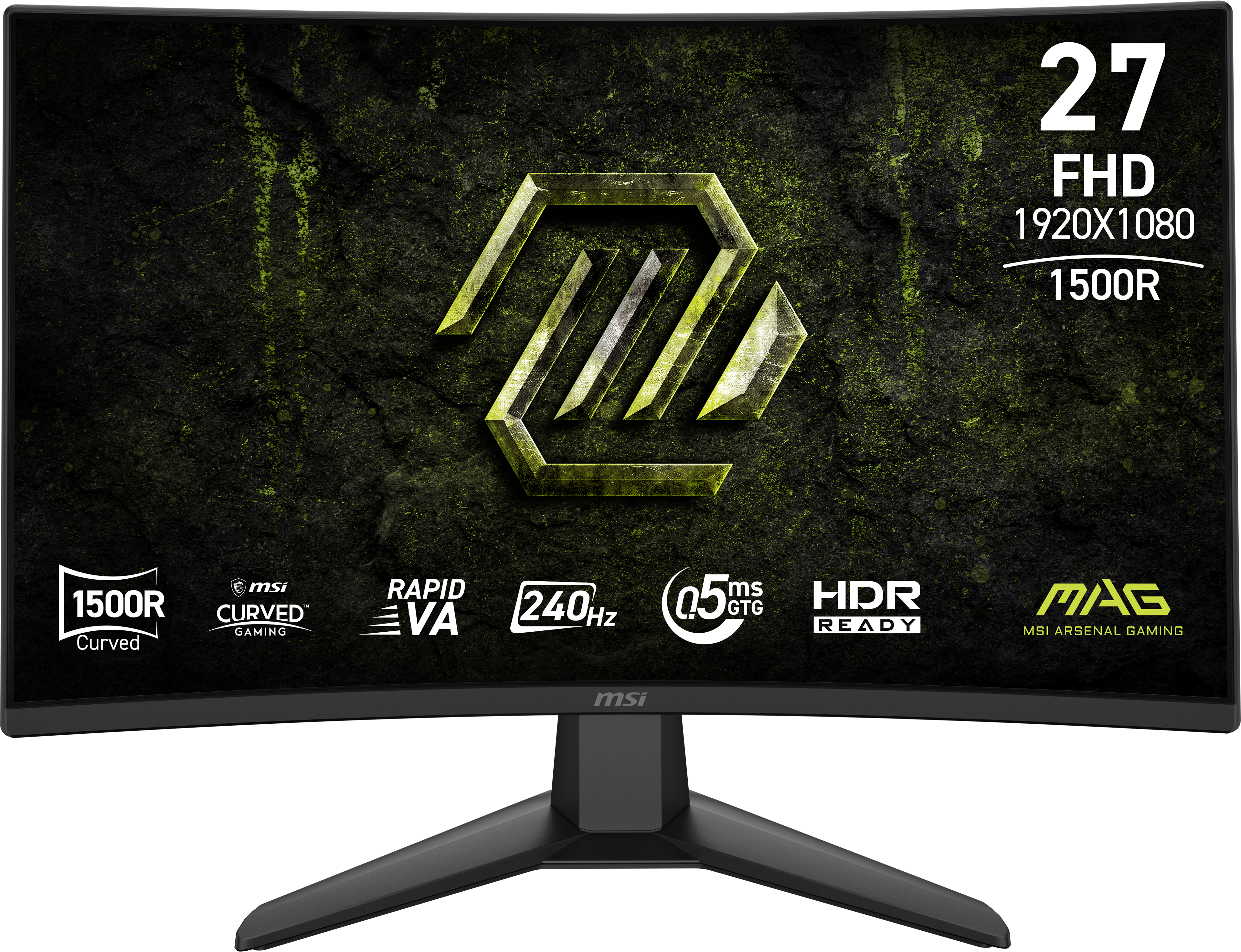 MSI MAG 274CF X24 27' Rapid VA 1920 x 1080 (Full HD) HDMI DisplayPort 240 Hz