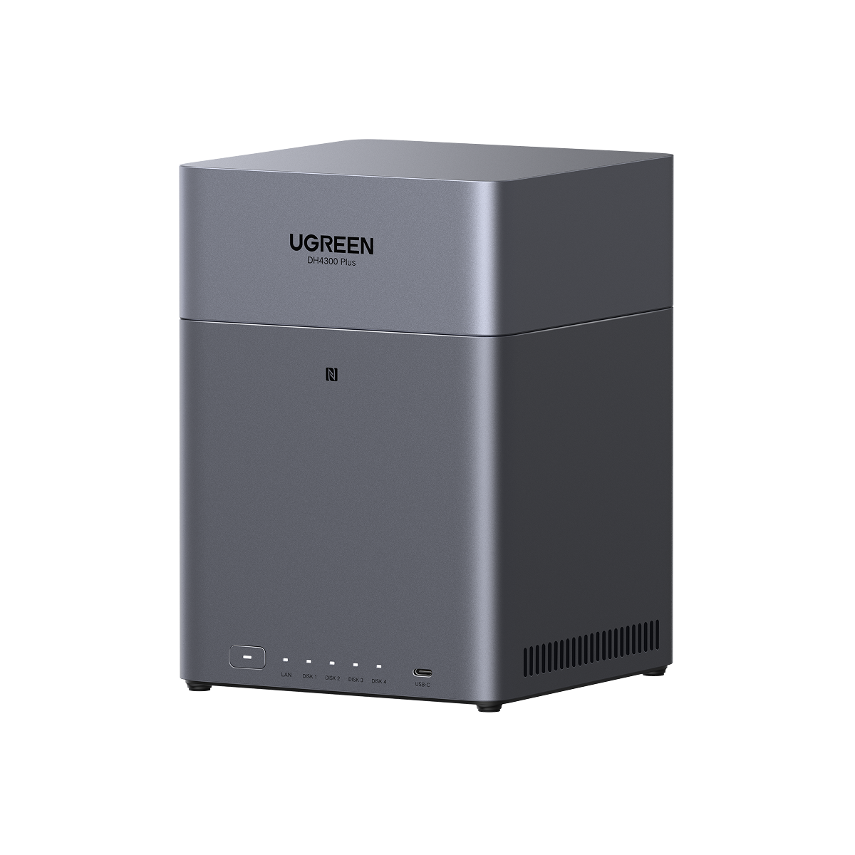 UGREEN NASync DH4300 Plus NAS System 4-Bay EU 32TB inkl. 4x Toshiba NAS HDD N300 – 8TB