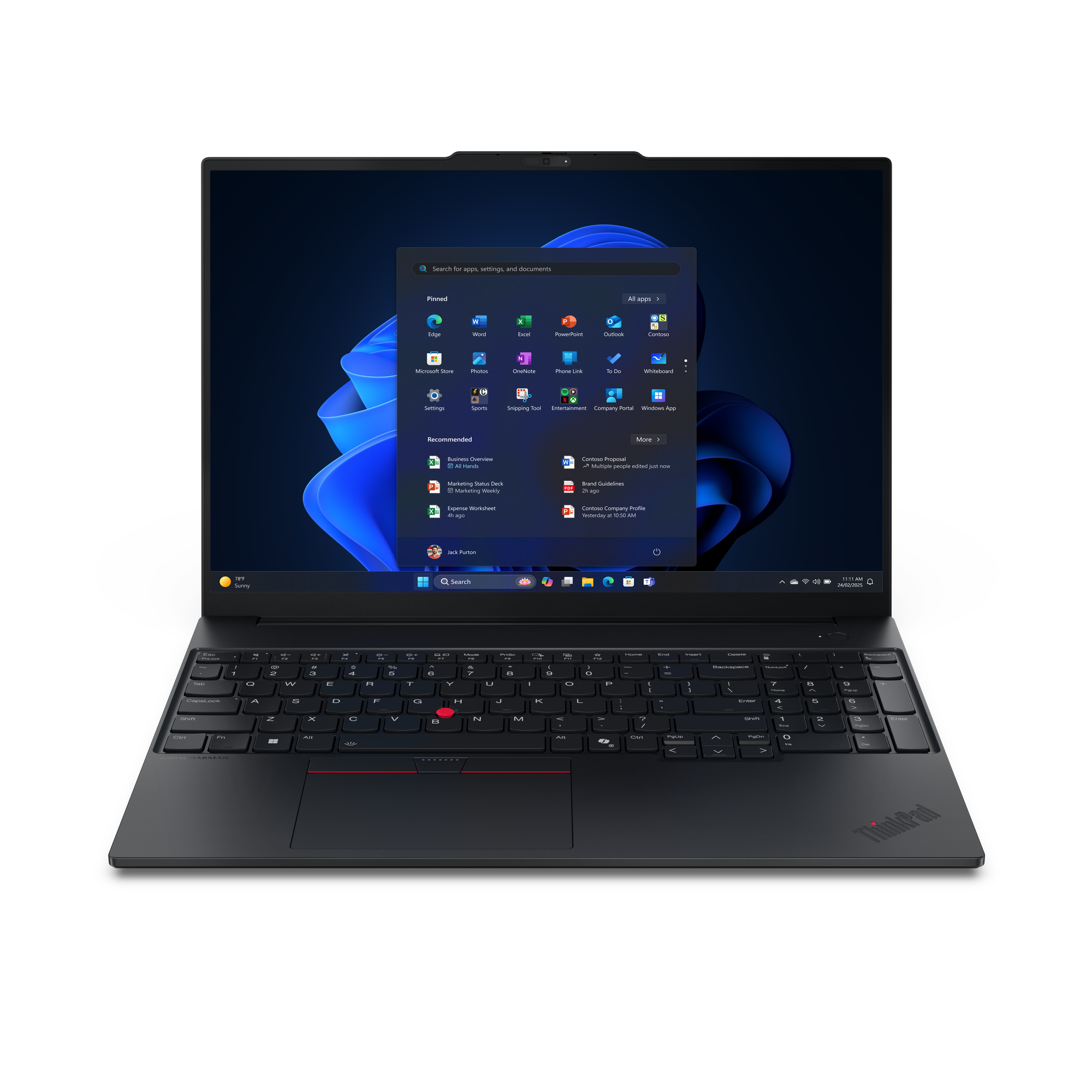 Lenovo ThinkPad E16 Gen 3 (Intel) Copilot+ PC 16" 1920 x 1200 (WUXGA) 226V 16GB 512GB Intel Arc Graphics 130V Windows 11 Pro